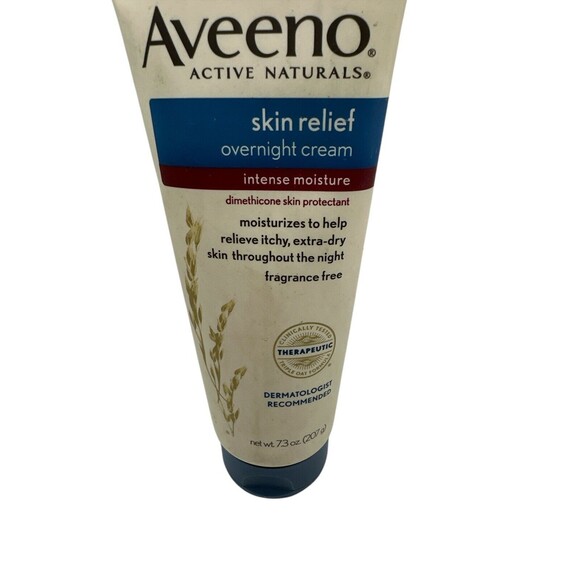 Aveeno Skin Relief Overnight Intense Moisture Cream Triple Oat Complex 7.3Oz - Picture 1 of 3